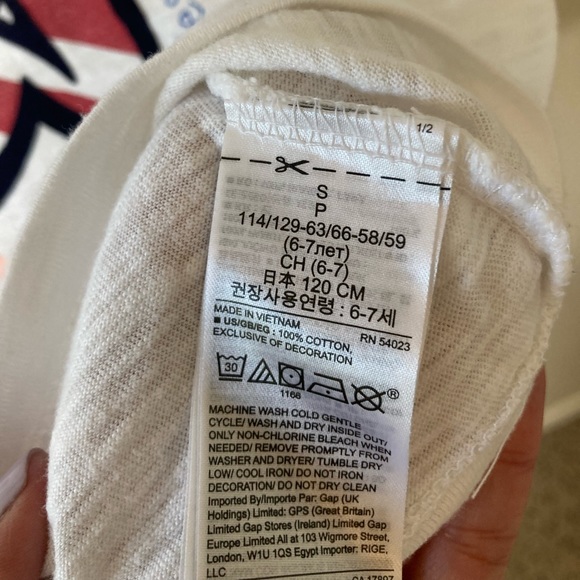 Gap Boy’s Short Sleeves Cotton 3 Packs Tshirt -Used Sz S- Red-White-Green - Picture 16 of 16